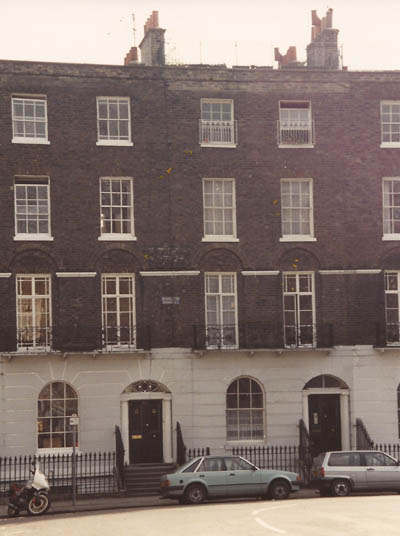 Students lodgings at 19 Middleton Square, Islington, London.